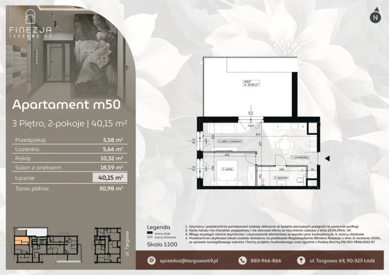 Rzut Apartament m50