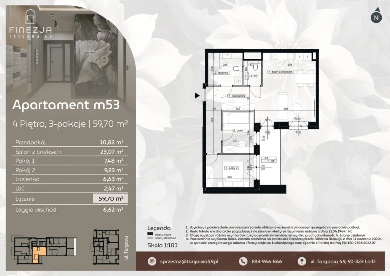 Rzut Apartament m53